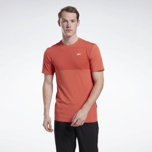 Koszulki Męskie Reebok United by Fitness MyoKnit Pomarańczowe/Czerwone PL 53EFYMN